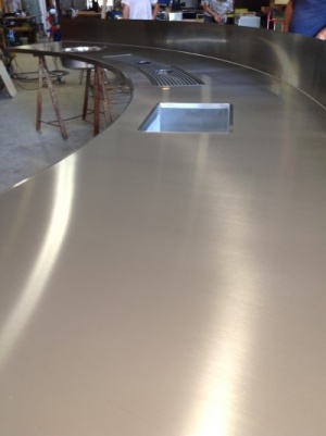 banchi piani bar inox